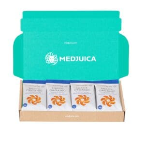 Clearspring Organic 30g Cashew Nuts in Medjuica box